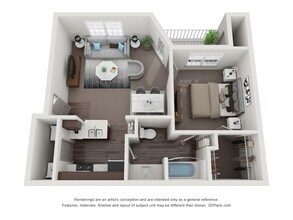 1 Bedroom 1 Bath 643 1111 floor plan